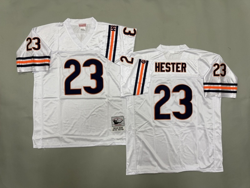 Men 2025 Nike Chicago Bears #23 Hester white Throwback Limited NFL Jersey style 001->chicago bears->NFL Jersey